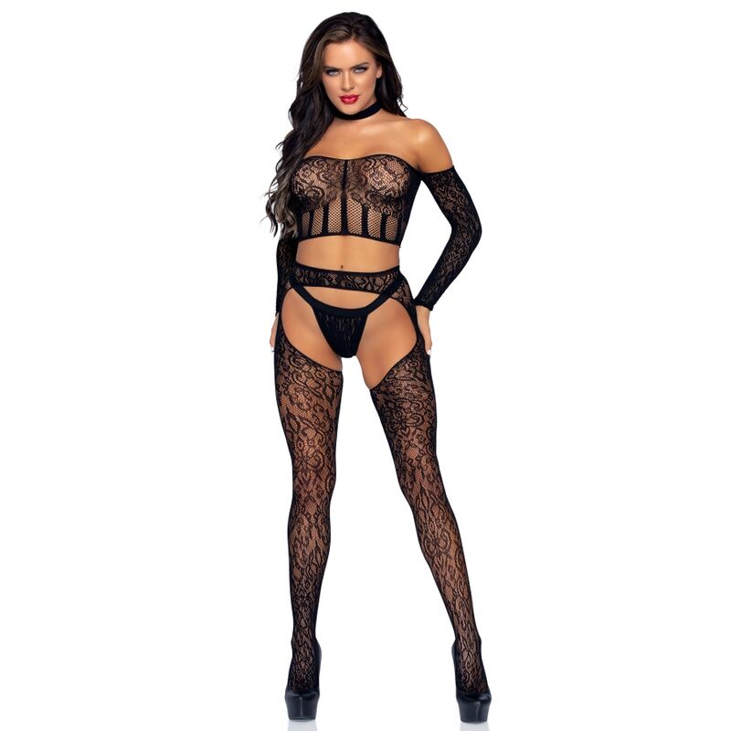 Leg Avenue Bodystockings Avenue Three Piece Set - One Size