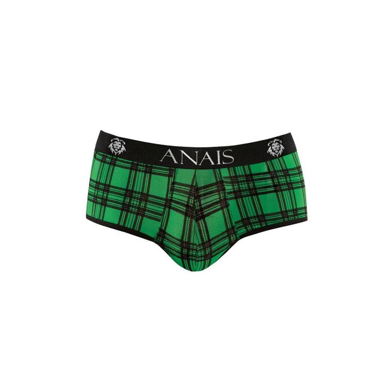 Anais Men - Magic Jock Bikini XL - Sexy Briefs in Green and Black Plaid with Elastic Waist