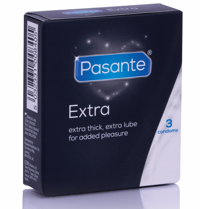 Pasante - Extra Extra Thick Condoms, 3 Units