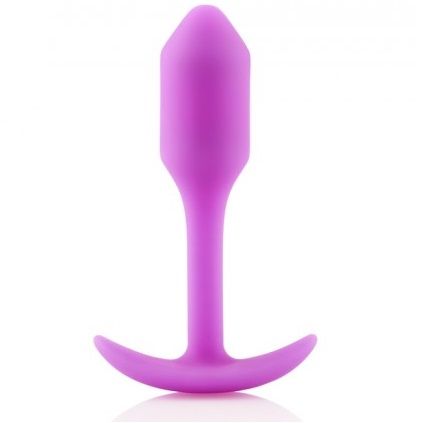 B-Vibe Snug Anal Plug Pink, Silicone, Slim Neck, 55g, 2 x 9.4cm