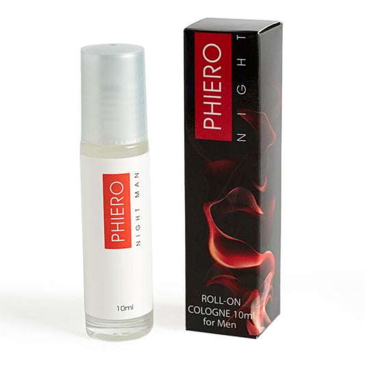 500Cosmetics - Phiero Night Man Perfume With Pheromone Roll-On 10 ml, Attraction, Confidence and Personal Seduction