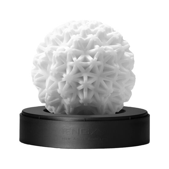 Tenga Geo Glacier - Intense Geometric Stimulation, Thick and Soft Material, Reusable, Dimensions: 87x87x86mm