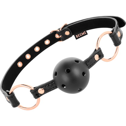 Begme Black Edition- Ball Gag Din Piele Vegană