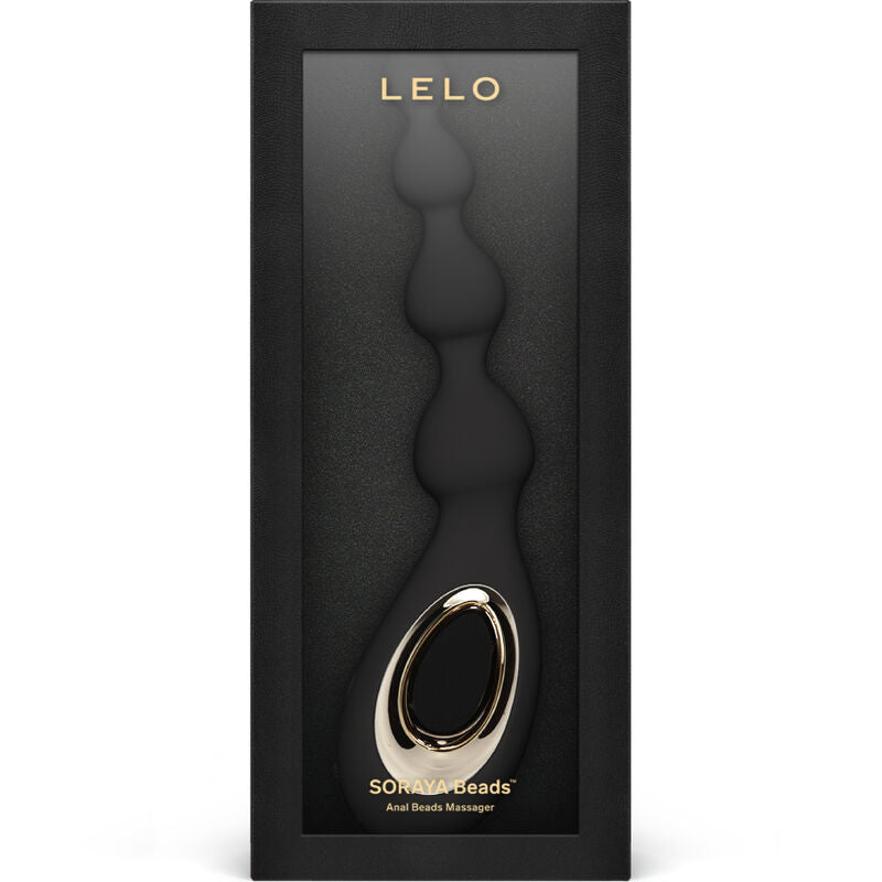 Lelo - Soraya Beads Anal Massager, 8 Vibration Modes, Black, 234 x 59 x 46 mm