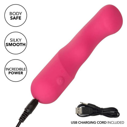 California Exotics Liquid Silicone Pixies Curvy Pink - Intimate Massager with 10 Speeds