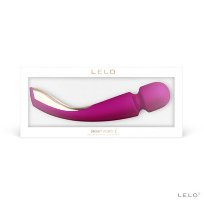 Lelo - Smart Wand 2 Deep Rose, Body Massager with 10 Massage Patterns, USB Rechargeable, Extra-Soft Silicone