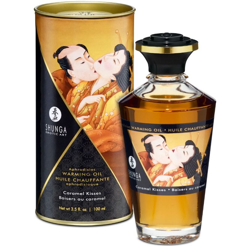 Shunga Oils - Massage Oil With Thermal Effect Caramel Flavor 100 ml