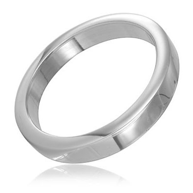 Metal Hard - 35mm Surgical Steel Thick Metal Penis Ring For Stronger Erections