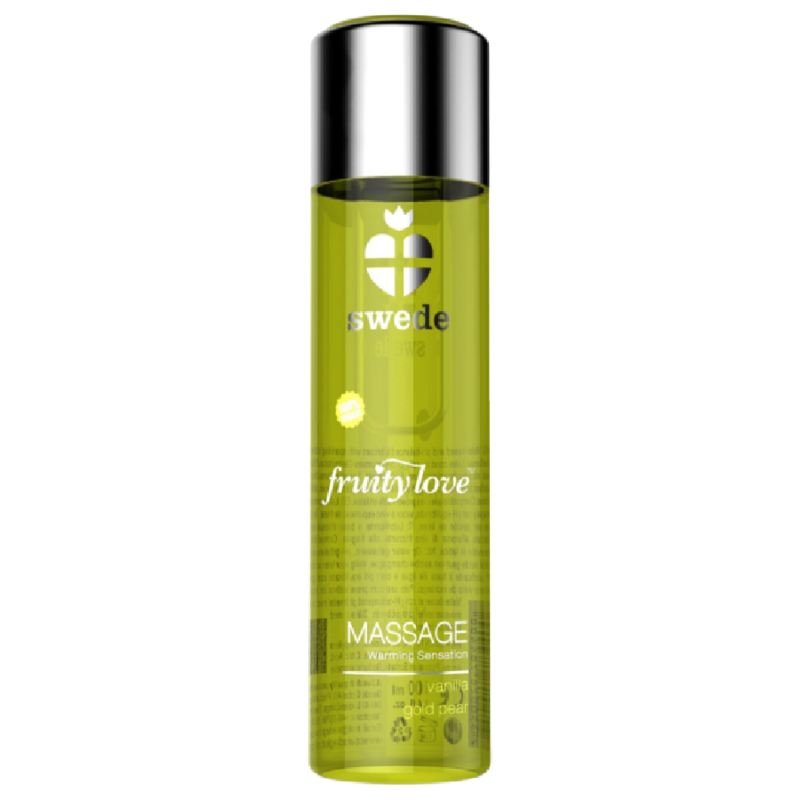 Swede - Fruity Love Warming Effect Massage Oil Vanilla and Golden Pear - 120 ml