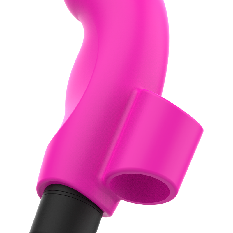 Ohmama - Neon Pink Finger Vibrator - Christmas Edition, Dimensions 90 x 43 mm, ABS and Silicone Material, Water Resistant, LR44 Batteries Included, Powerful Speed