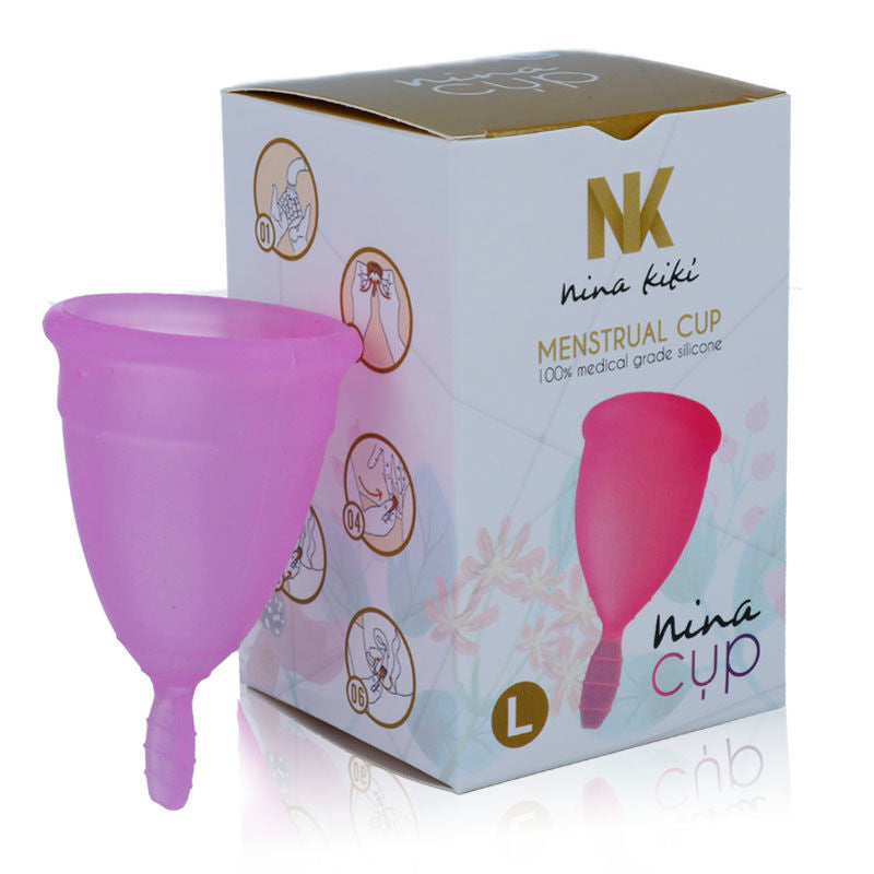 Nina Kikõ - Silicone Menstrual Cup, Size Purple L