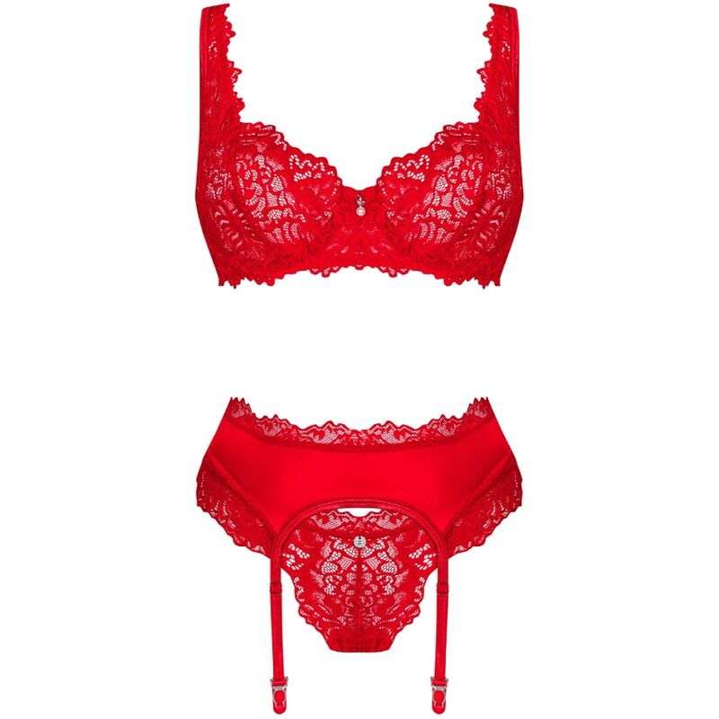 Obsessive Sets-  Amor Cherris Set 3 Piese S/M