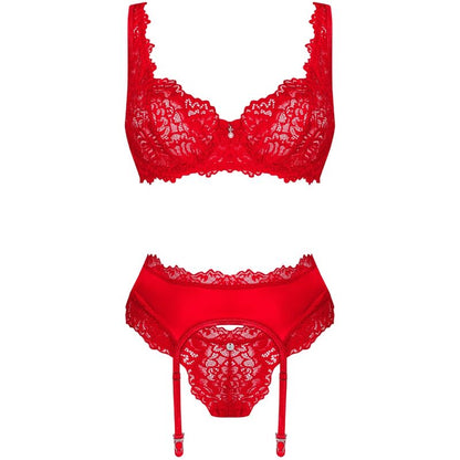 Obsessive Sets-  Amor Cherris Set 3 Piese S/M