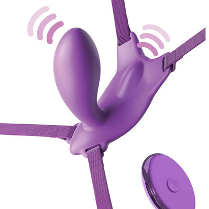 Fantasy For Her-   Erfly Harness Gspot Cu Vibrator, Reîncărcabilă Și Telecomandă Violet