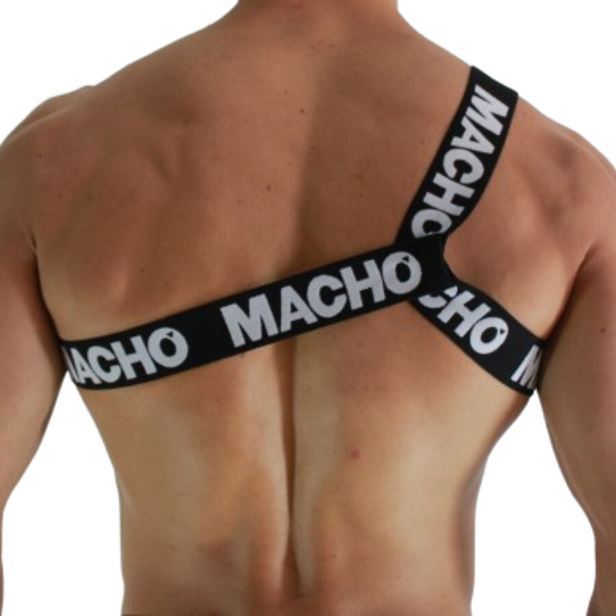 Macho Underwear- Harnașament Roman Alb S/M