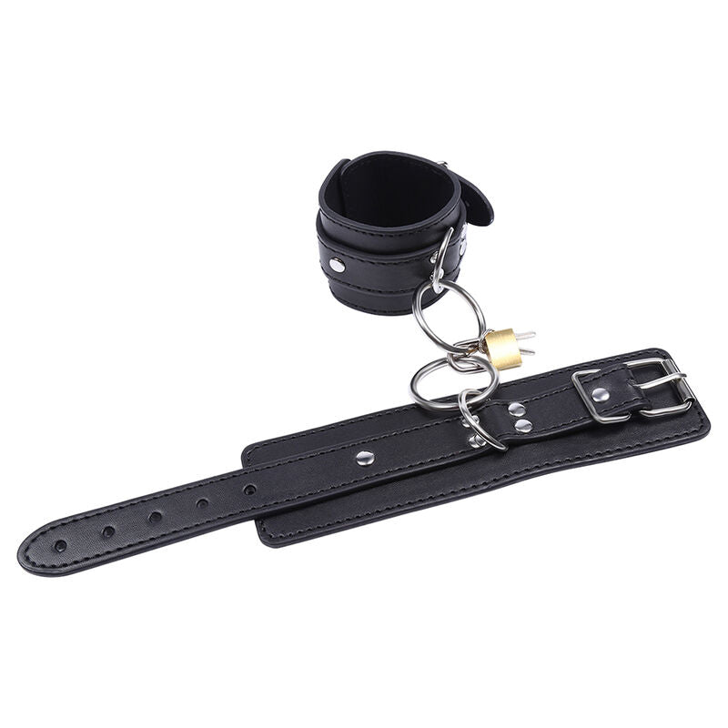 Ohmama Fetish O-Ring Wrist Lock with Safety Rings - O-Ring Lock Wrist Handcuffs, Safety Accessories Included