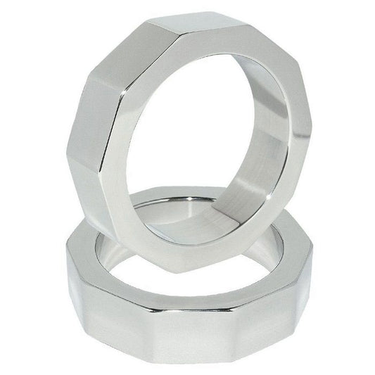 Metal Hard - 50mm Stainless Steel Penis Nut Ring, Unique Shape for Increasing Thickness and Performance