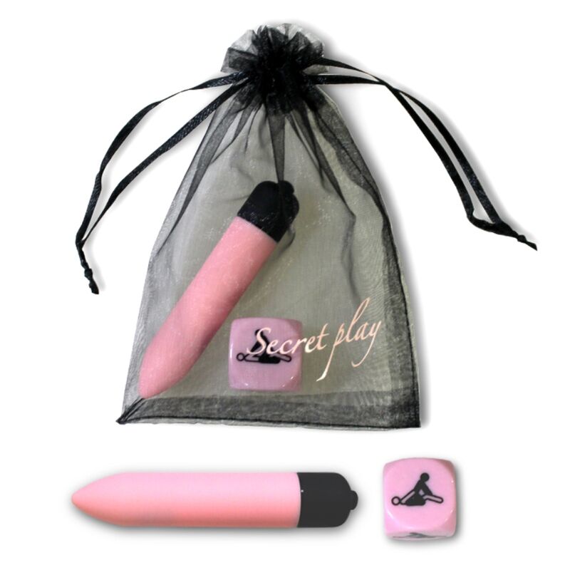 Secretplay Toys - Secretplay Sensual Feelings Kit with Pink Vibrator Bullet and 25mm Position Dice