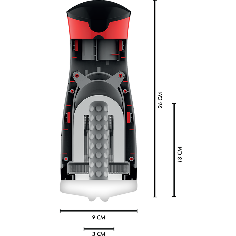 Jamyjob Dameron - Masturbator With Suction, Vibration, and Turbo Mode, Rechargeable, Waterproof