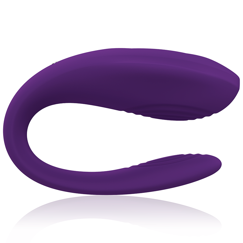 Intense Couples Toys - Bruno Vibrator With Remote Control, Double Pleasure Purple, 10 Vibration Patterns, Medical Silicone, Rechargeable, Submersible IPX6, Dimensions: 62mm x 15.5mm x 36mm