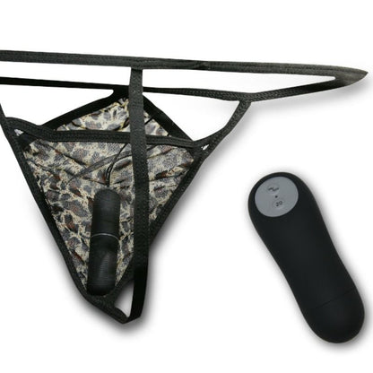 Baile Stimulating - Thong With Hidden Vibrator And Remote Control, 20 Modes, Quality Lingerie One Size, Batteries Included