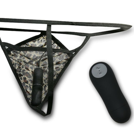 Baile Stimulating - Thong With Hidden Vibrator And Remote Control, 20 Modes, Quality Lingerie One Size, Batteries Included