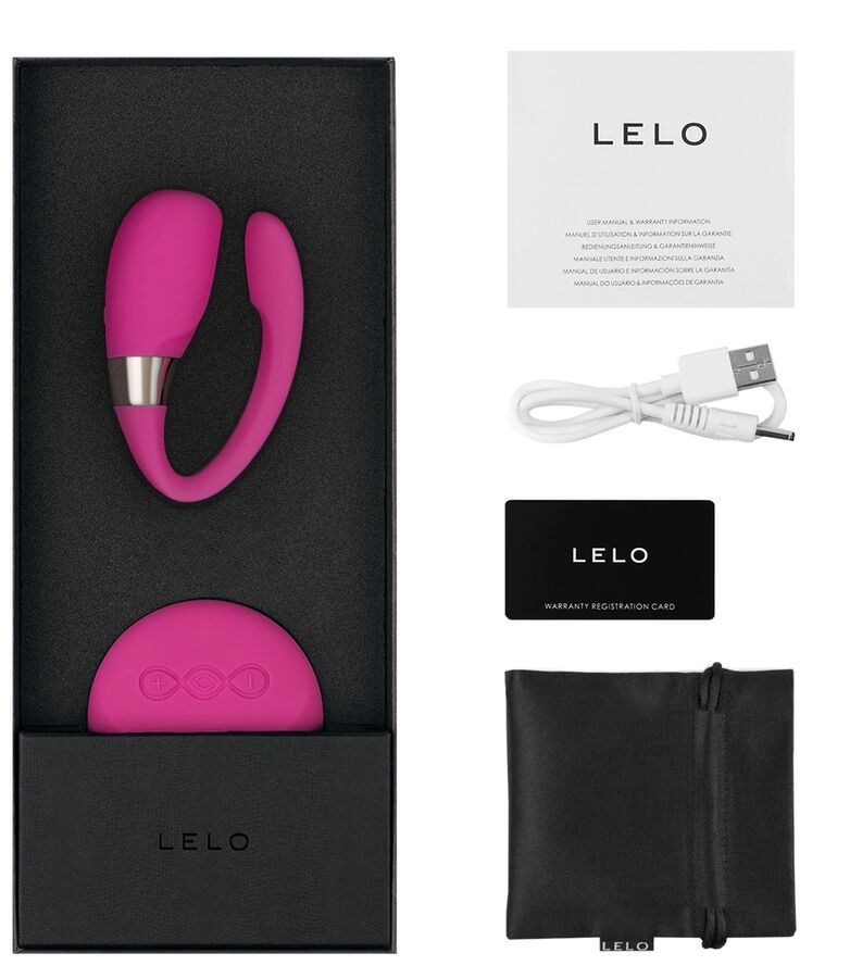 Lelo Tiani 3 Cherise - Couples Massager with Remote Control and Powerful Vibrations