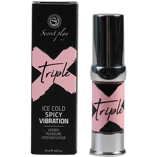 Secretplay Cosmetic - Triple X Pleasure Intensifier Unisex with Cool, Spicy and Vibrating Effect