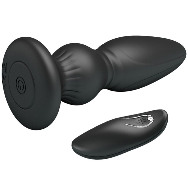 Mr Play- Vibrator Puternic Cu Telecomandă Anal Plug Negru