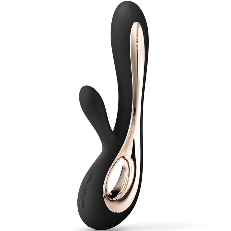 Lelo - Soraya 2 Soraya 2 Rabbit Vibrator Black, Double Action G Spot and Clitoris, Rechargeable, Waterproof, Dimensions: 220 x 85 x 44 mm, Insertable Length: 110 mm