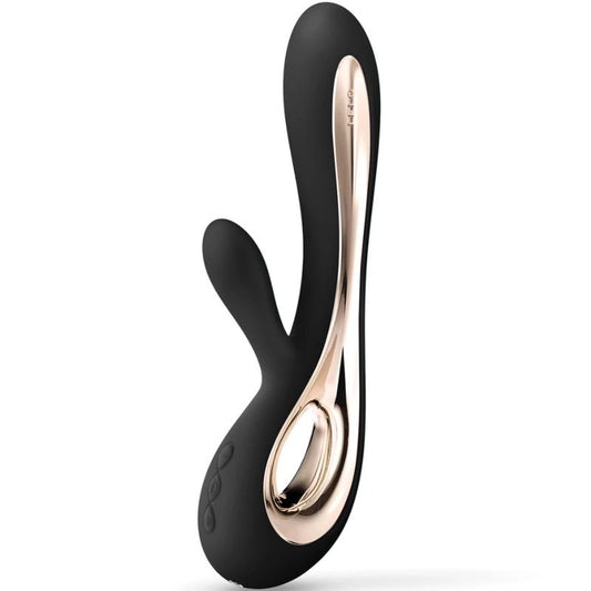 Lelo - Soraya 2 Soraya 2 Rabbit Vibrator Black, Double Action G Spot and Clitoris, Rechargeable, Waterproof, Dimensions: 220 x 85 x 44 mm, Insertable Length: 110 mm