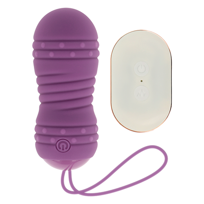 Ohmama Stimulating - Egg with Remote Control 7 Rotation Modes Lilac 8 cm x 2.8 cm