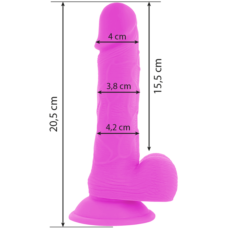 Diversia-  Vibrator Flexibil Vibrator 20.5 Cm Violet