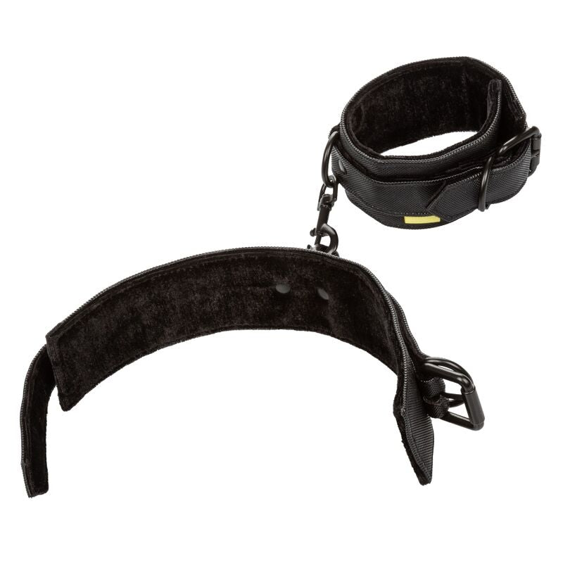 California Exotics - Boundless - Fully Adjustable BDSM Ankle Cuffs with Vegan Leather Lining