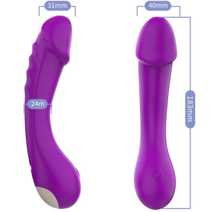 Armony Vibrators- Vibrator Dildo G Spot Silicone Purple