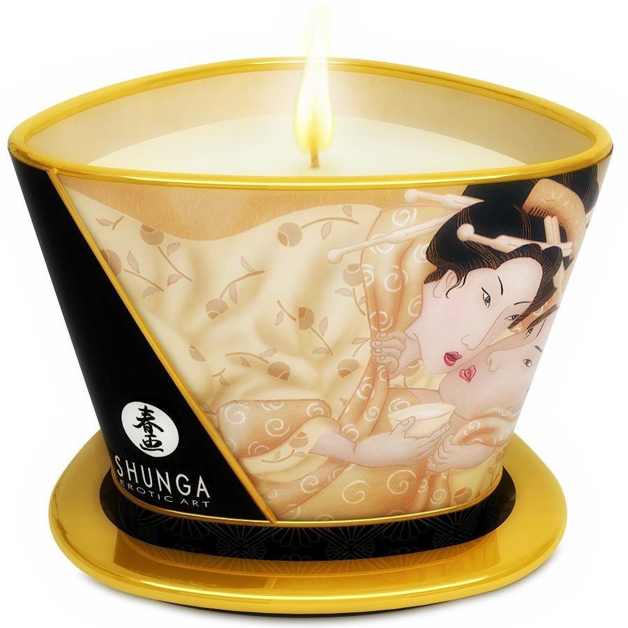 Shunga - Mini Caress By Candelight Vanilla Scented Massage Candle, 170 ml