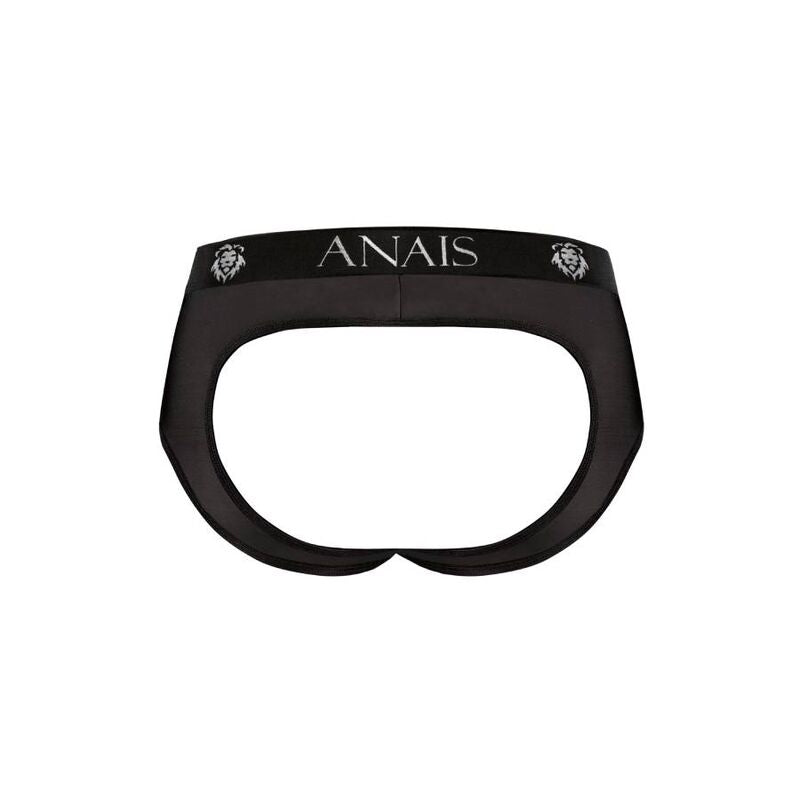 Anais Men - Petrol Jock Bikini M - Black Open Butt Microfiber Bikini Briefs