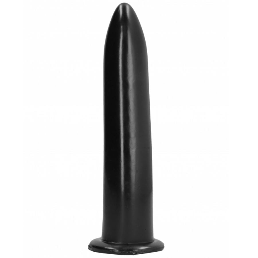 All Black - Glossy Anal and Vaginal Dildo - 20 cm - Dimensions: 19 x 3.50 x 3.50 cm