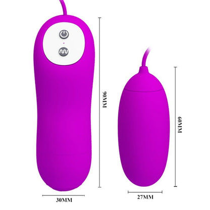 Pretty Love Flirtation - Eunice Double Egg Vibrator for Clitoral and Vaginal Pleasure