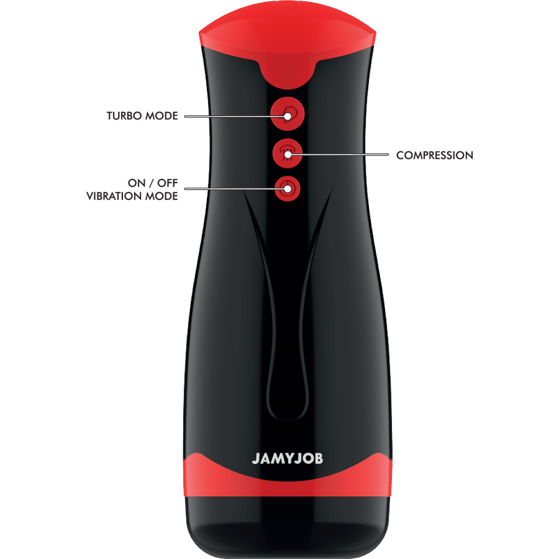 Jamyjob - Jango Compression And Vibration Masturbator, Turbo Mode, Powerful Motor, And More Features