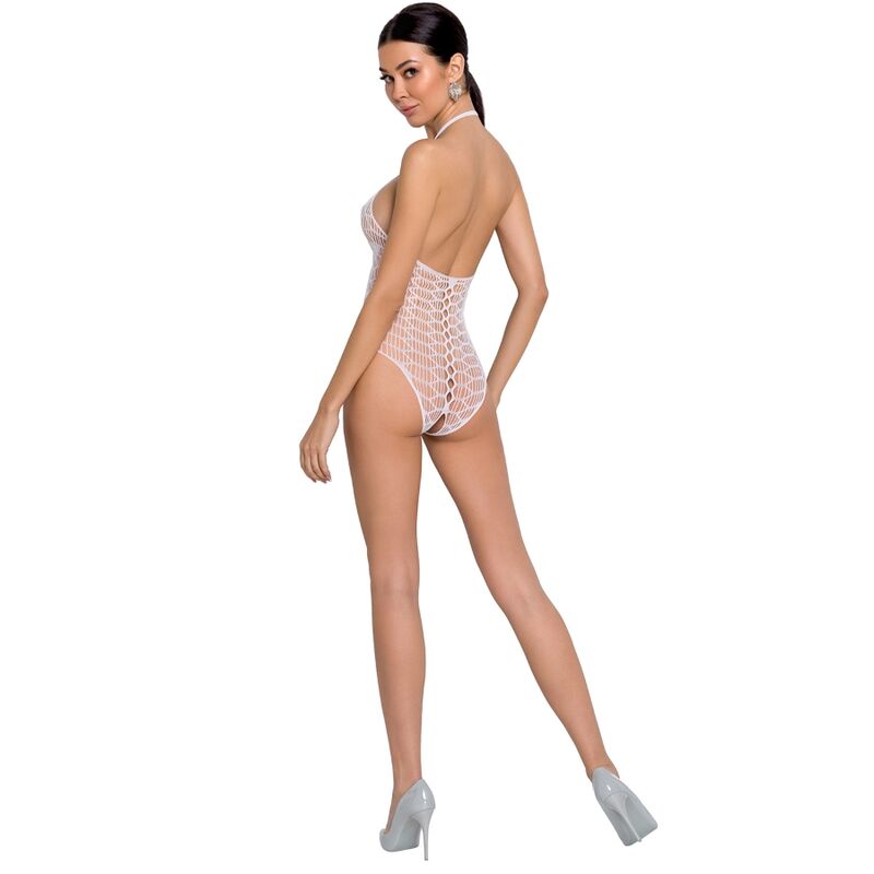 Passion Woman Bodystockings-Bs087 Bodystocking Alb, Mărimea Unică