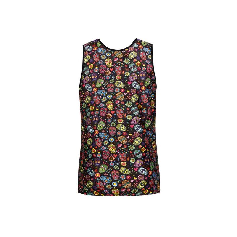 Anais Men Accesories - Mexico Top XL Soft Modal Floral Skull Print Classic Style Various Sizes Available