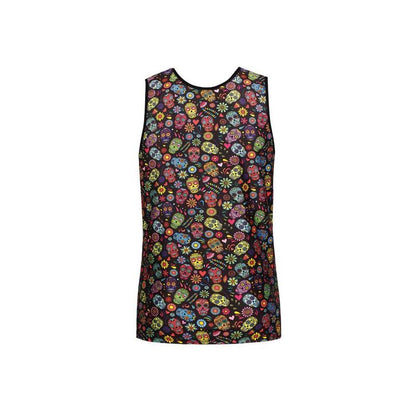 Anais Men Accesories - Mexico Top L Blouse, Soft Modal with Skull and Flower Print, Classic Style, Various Sizes Available