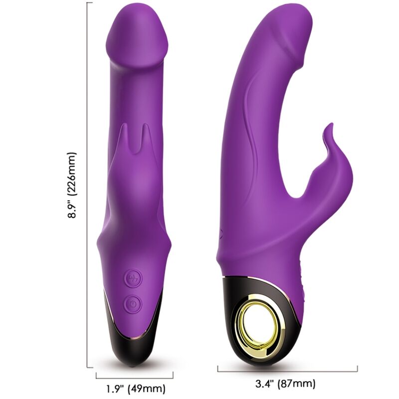 Armony Vibrators- Meteror Dildo Vibrator Iepure Rotator Violet