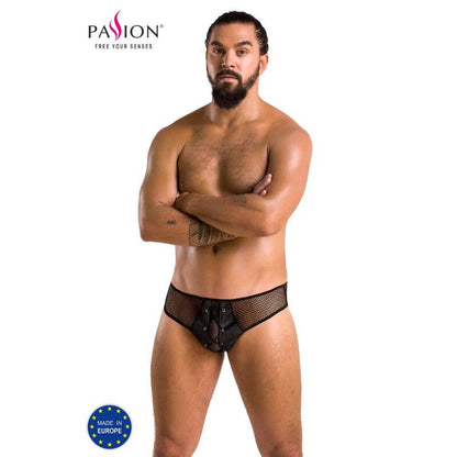 Passion Men - Brief Richard Black L/XL - Material Polyurethane 60%, Polyester 40% - Made in the EU