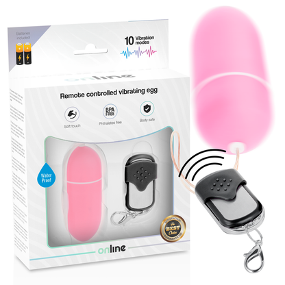 Online - Egg With Remote Control 10 Modes L Pink