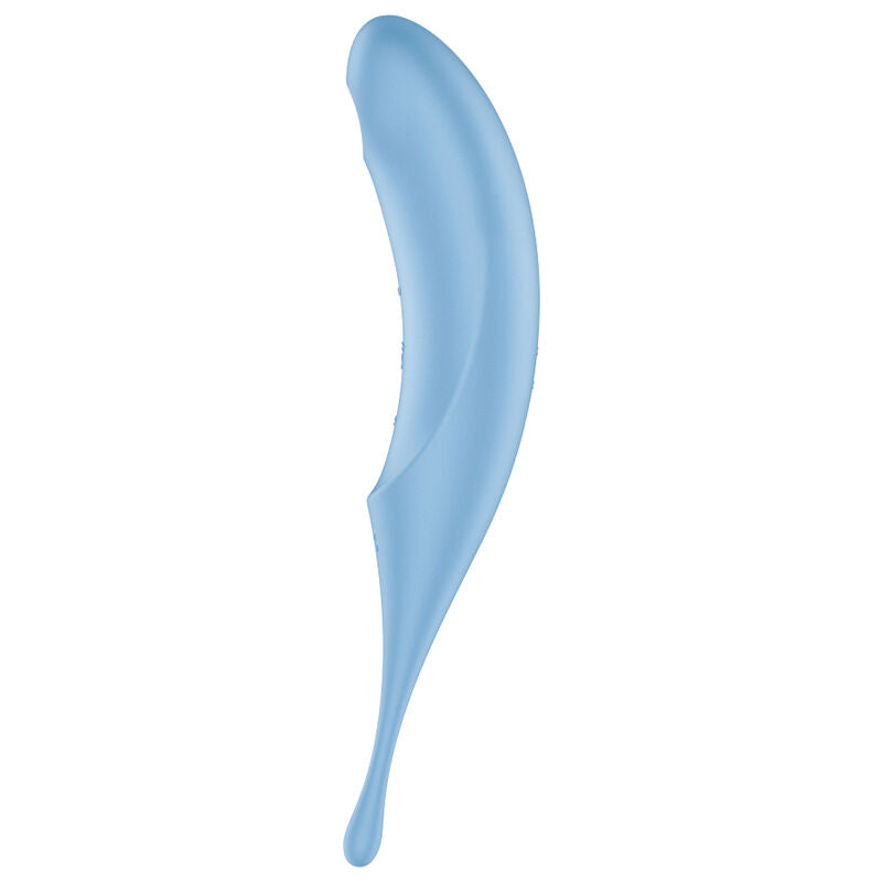 Satisfyer Air Pulse - Twirling Pro Air Pulse Stimulator, Hybrid Vibrator with Pressure Waves and Vibrations, Blue