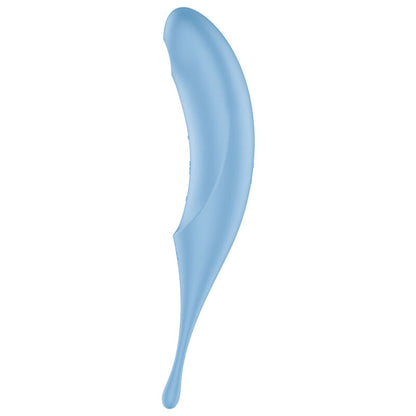 Satisfyer Air Pulse - Twirling Pro Air Pulse Stimulator, Hybrid Vibrator with Pressure Waves and Vibrations, Blue