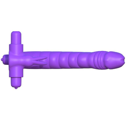 Fantasy C-Ringz - Silicone Double Vibrator Rabbit with Double Penetration