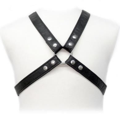 Leather Body - Basic Leather Harness for Adjustable BDSM Clothing S/XL